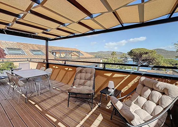 Appt T3 Terrasse Dans Bord De Avec Piscine * 皮诺托里卡尔达雷洛